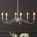 JONATHAN Y 40" Oil Rubbed Bronze 8-Light Bohemian Farmhouse Iron Chandelier, Rustic Candle-Style LED Hanging Light for Dining Room Kitchen Island Entryway Foyer (JYL7914A)